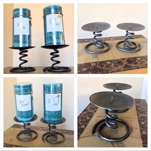 SOLD🎈 Screw Candle Holders